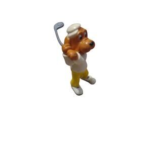 Vintage Russ Go Dog Go Playing Golf Pvc Figure White Shirt Yellow Pants